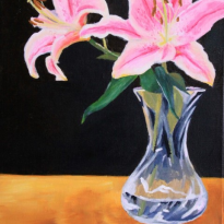 Oriental Lilies Still Life